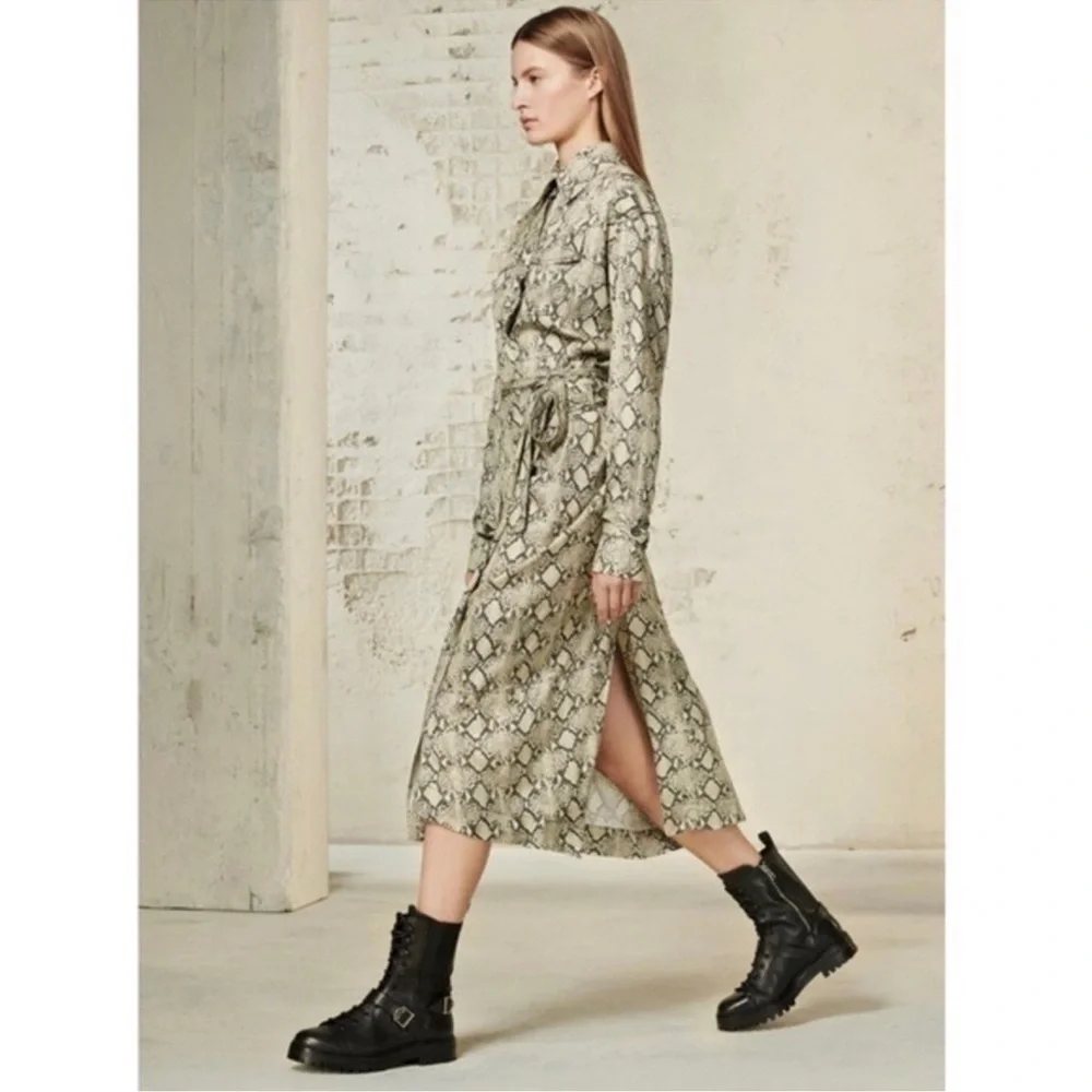 NWOT ZARA SRPLS RARE SNAKESKIN DRESS - Picture 2 of 6